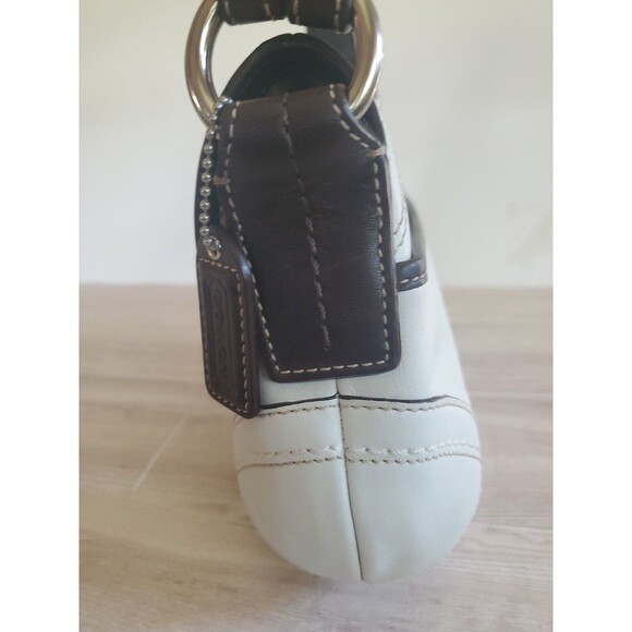 Coach F10909 Winter White Dk Brown Soho Leather Shoulder Bag & Wallet Set 2007 - Picture 5 of 16